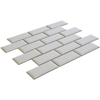 La Mosaic Factory Paris carreau mosaïque - 28,8x29,4cm - carrelage mural - Rectangulaire - Porcelaine Blanc Brillant SW258547