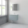 Bruynzeel Matera badmeubelset 56.5x80x50cm 1 kraangat 1 wasbak 2 lades met spiegelkast met softclose composite fjord groen SW384395 Bruynzeel Matera badmeubelset 56.5x80x50cm 1 kraangat 1 wasbak 2 lades met spiegelkast met softclose composite fjord groen SW384395