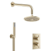 Crosswater MPRO 2 wegs regendouche 20cm inclusief inbouw douchekraan, wandarm en handdouche messing geborsteld SW487240 Crosswater MPRO 2 wegs regendouche 20cm inclusief inbouw douchekraan, wandarm en handdouche messing geborsteld SW487240