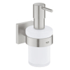 GROHE Start Cube Distributeur de savon - 160ml - avec support - carré - supersteel SW878150