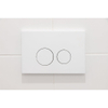 FugaFlow Eccelente Press Plaque de commande DualFlush pour bâti-support Geberit UP320 Métal Rond blanc mat SW1123675
