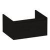 BRAUER Hope meuble sous-lavabo - 59x30x45.5cm - 1 tiroir softclose sans poignée - 1 découpe pour siphon - Timber Black SW1198872