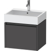 Duravit Ketho.2 Wastafelonderbouwkast - met 1 lade - 58.4x46x44cm - met greep antraciet - grafiet mat SW772997