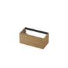 INK Wastafelonderkast - 90x45x40cm - 1 lade - greeploos - met houten keerlijst - MDF - Natur SW493637
