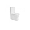 Sanindusa Urby staand toilet - 60.2x35.9x83.7cm - spoelrandloos - zitting - reservoir - zijaansluiting - wit SW1477883