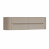 H&R Badmeubelen Juice Wastafelonderkast - 160x45x50cm - afgeronde hoeken - 4 lades - geïntegreerde greep - Olive SW1490737