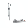 Nemo Go douchethermostaat 12cm hartafstand met glijstangset chroom SW375242 Nemo Go douchethermostaat 12cm hartafstand met glijstangset chroom SW375242