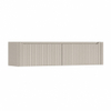 H&R Badmeubelen Juice Wastafelonderkast - 180x45x40cm - rechterhoek afgerond - 3D-front - 2 lades - geïntegreerde greep - beige mat SW1260357