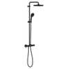 Grohe Vitalio Start 250 Regendoucheset - hoofddouche 25cm - ronde handdouche - 2 straalsoorten - met douchethermostaat - matte black (mat zwart) SW1126877