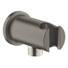 GROHE Rainshower Coude mural - 1/2" - avec support - rosace ronde - Hard graphite brossé SW1077383