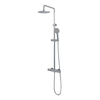 Brauer Chrome Edition thermostatische opbouw regendoucheset met 20cm ronde hoofddouche 3 standen ronde handdouche 150cm gladde doucheslang met glijstang en handdouchehouder Chroom SW397974 Brauer Chrome Edition thermostatische opbouw regendoucheset met 20cm ronde hoofddouche 3 standen ronde handdouche 150cm gladde doucheslang met glijstang en handdouchehouder Chroom SW397974