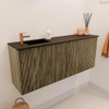 Mondiaz JOYA 100cm meuble de toilette - couleur Dusk - Vasque FAYE position Gauche 1 trou de robinet couleur Urban. SW1421652