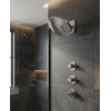 Uniforma ensemble de douche pluie encastré – thermostatique – douche de tête Ø 32 cm avec cascade – sans douchette – inox brossé SW1577868