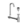 IVY Ensemble pour lave-mains - Contour - montage en surface - surélevé - bonde always open - Chrome SW1031705