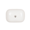 Crosswater Real Vasque - à poser - rectangulaire - 49x40x14,5cm - sans trop-plein - porcelaine blanche SW487175