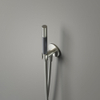 Hotbath Cobber M440 douchette à main en barre avec support mural et sortie et flexible de douche 150cm nickel brossé SW74192