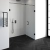 Saniclass Create douchedeur 160x200cm 2-delig profielloos met antikalk en 8mm veiligheidsglas zwart mat SW223733 Saniclass Create douchedeur 160x200cm 2-delig profielloos met antikalk en 8mm veiligheidsglas zwart mat SW223733