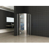 Wiesbaden Sphere Shower douchecabine 90x90x200cm kwartrond chroom 8mm glas linksscharnierend NANO coating SW10428 Wiesbaden Sphere Shower douchecabine 90x90x200cm kwartrond chroom 8mm glas linksscharnierend NANO coating SW10428