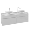 Villeroy & Boch Legato meuble sous-lavabo - 160x55cm - 4 tiroirs Blanc brillant SW479599