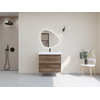 H&R Badmeubelen Infinity XXL 3D Badkamermeubelset - 80 cm - 1 keramische wasbak just wit - 1 kraangat - 2 lades - charleston SW863470
