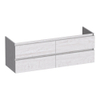 BRAUER Joy meuble sous-lavabo 140 4 tiroirs softclose - sans poignée - 2 découpes pour siphon - Forest Seashell SW1201079