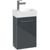 Villeroy & Boch Avento meuble sous-lavabo 1 porte 34x51.4x20.2cm gauche crystal grey SW448409