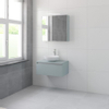 Bruynzeel Giro badmeubelset 49x75x46cm 1 wasbak 1 lade met spiegelkast met softclose composite fjord groen SW384199 Bruynzeel Giro badmeubelset 49x75x46cm 1 wasbak 1 lade met spiegelkast met softclose composite fjord groen SW384199
