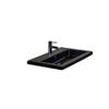 H&R Badmeubelen Djazz Wastafel - 81x45.5x4cm - 1 kraangat - keramiek zwart mat SW235610