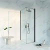 Fortifura Galeria Douchecabine - 60x80x200 - Profiel veiligheidsglas - antikalk - PVD - geborsteld gunmetal (antraciet) SW1443623