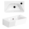Clou InBe Fontaine - 40.5x22.5x11cm - avec trou de robinet - céramique - blanc SW892481