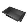 Xenz Society Baignoire duo - 190x120x53 - bonde Centrale - acrylique - ebony SW103472