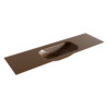 Mondiaz BIG small Rust solid surface inbouw wastafel 160cm midden SW424949 Mondiaz BIG small Rust solid surface inbouw wastafel 160cm midden SW424949