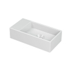 INK Versus lave-mains - 36x18x9cm - porcelaine - vasque à droite - sans trou de robinet - blanc brillant SW493370