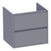 Saniclass New Future wastafelonderkast 60x46x55cm 2 softclose greeploze lades met 1 sifonuitsparing MDF mat Grijs SW372463 Saniclass New Future wastafelonderkast 60x46x55cm 2 softclose greeploze lades met 1 sifonuitsparing MDF mat Grijs SW372463
