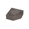 INK Matrix hoekfontein - 27x27x10cm - 0 kraangaten - Quartz beton SW647500