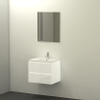 Qisani Allasio badmeubelset 60x45.5x52 met spiegel met softclose wit hoogglans SW276936 Qisani Allasio badmeubelset 60x45.5x52 met spiegel met softclose wit hoogglans SW276936