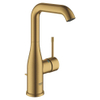 Grohe Essence New Wastafelkraan Opbouw - uitloop 12.7cm - L-size - hoge draaibare uitloop - waste - EcoJoy - brushed cool sunrise (goud) SW97503