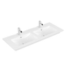 Villeroy & Boch venticello wastafel - 130x50cm - 2 kraangaten overloop ceramic plus - White Alpine (glans wit) 1025101