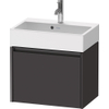 Duravit Ketho.2 Wastafelonderbouwkast - met 1 lade - 58.4x39x44cm - met greep antraciet - grafiet supermat SW772960