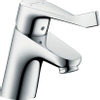 Hansgrohe Focus Care Mitigeur lavabo avec ComfortZone 70 avec poignée allongée 12.1 cm EcoSmart avec vidage chrome 0605622