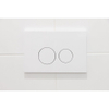 FugaFlow Eccelente Press Plaque de déclenchement DualFlush pour bâti-support Geberit UP320 ABS Rond Blanc brillant SW1123773