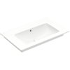 Villeroy en Boch Venticello meubelwastafel zonder kraangat 80x50cm met overloop wit 1025142 Villeroy en Boch Venticello meubelwastafel zonder kraangat 80x50cm met overloop wit 1025142