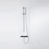 FugaFlow Eccelente Sobrado Ensemble de douche barre curseur avec douchette stick, flexible en métal et robinet de douche Chrome SW1124024