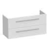 Saniclass Exclusive Line Small onderkast 99x39x50cm 2 lades met softclose MDF hoogglans wit SW3079 Saniclass Exclusive Line Small onderkast 99x39x50cm 2 lades met softclose MDF hoogglans wit SW3079