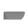 Arcqua Havana Baignoire semi-autoportante - 170x80cm - gauche - gris mat SW1224200