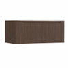 H&R Badmeubelen Juice Meuble sous vasque - 100x45x40cm - angle gauche arrondi - 1 tiroir - poignée intégrée - coffee SW1489118