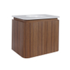 Thebalux Epoch Toiletmeubel - 51x35x41cm - ronde hoeken - 2 deuren - Corian wastafel - zonder kraangat - Roquebrun SW1436536