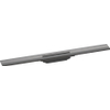 Hansgrohe RainDrain Flex Caniveau de douche - 80cm - raccourcissable - montage mural - brushed black chrome SW1590359