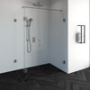 Saniclass Create douchecabine rechthoek 3-delig 90x140cm profielloos antikalk en 8mm veiligheidsglas geborsteld RVS SW223669 Saniclass Create douchecabine rechthoek 3-delig 90x140cm profielloos antikalk en 8mm veiligheidsglas geborsteld RVS SW223669
