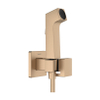 Hansgrohe Bidette bidet handdouche - 1jet e ecosmart v. koud waterm. Porter douchehouder en doucheslang 125cm - brushed bronze SW1172916